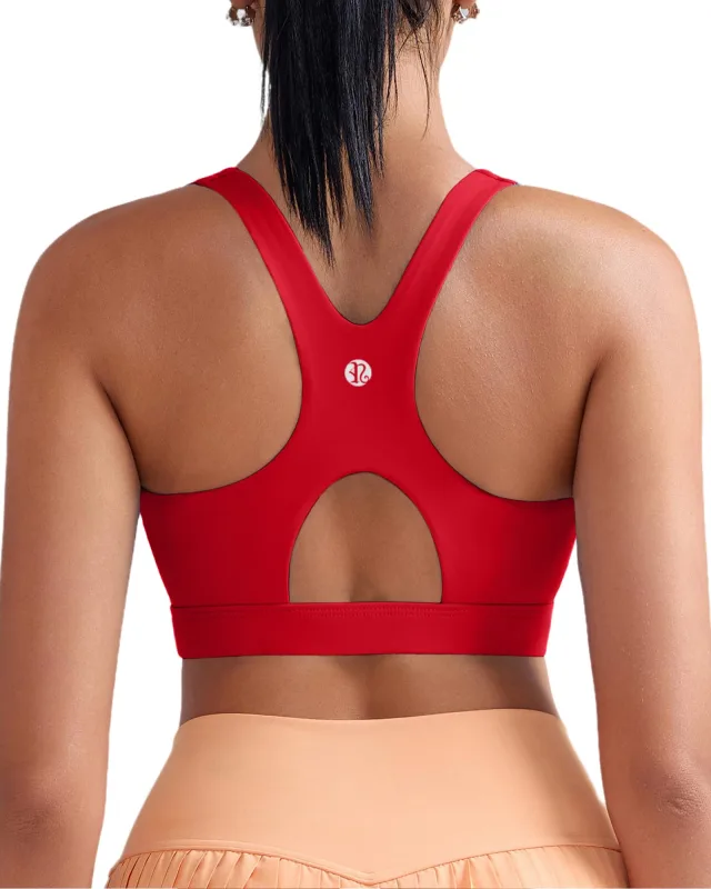 Keyhole Racerback Sports Bra - Image 2