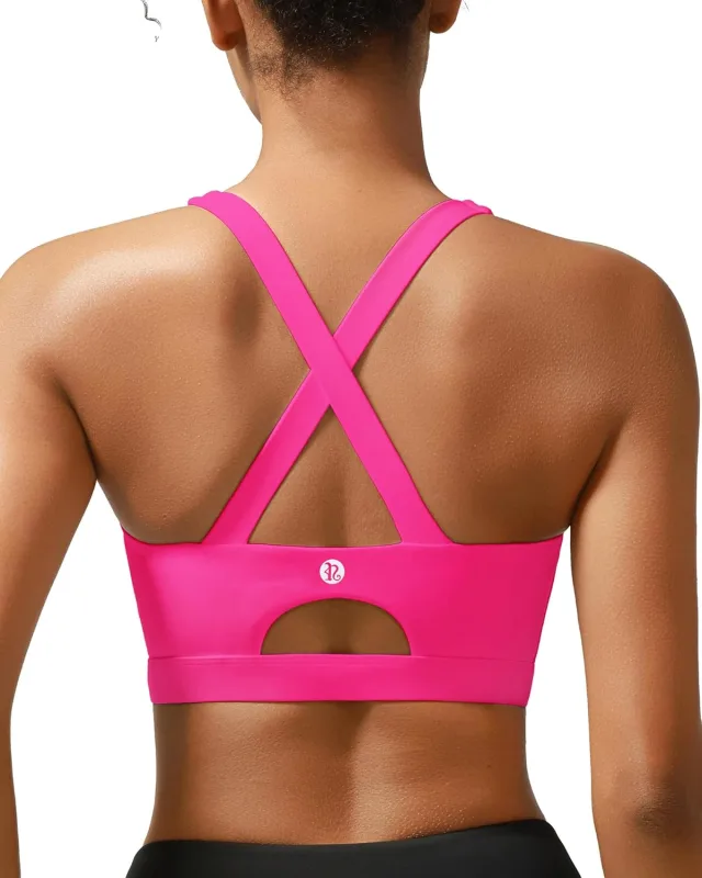 High Support Strappy Sports Bra - Image 2